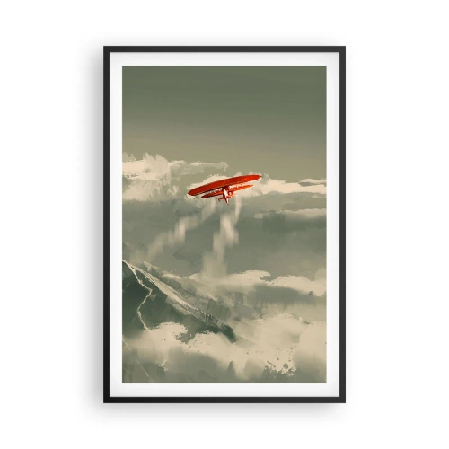 Plakat i sort ramme - Frygtløs pioner - 61x91 cm