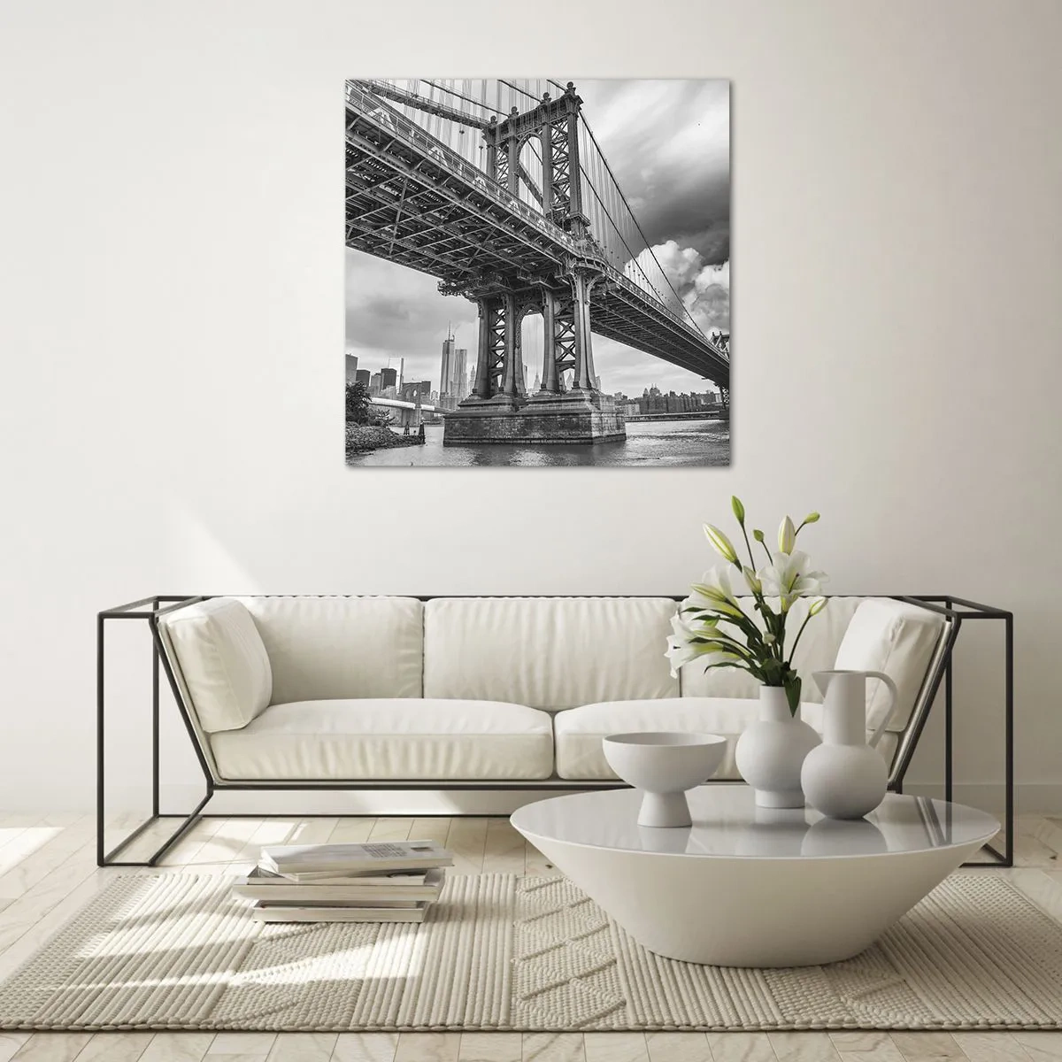 Billede på glas - Til byens hjerte - 40x40 cm