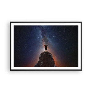 Plakat i sort ramme - Magten er hos mig! - 91x61 cm