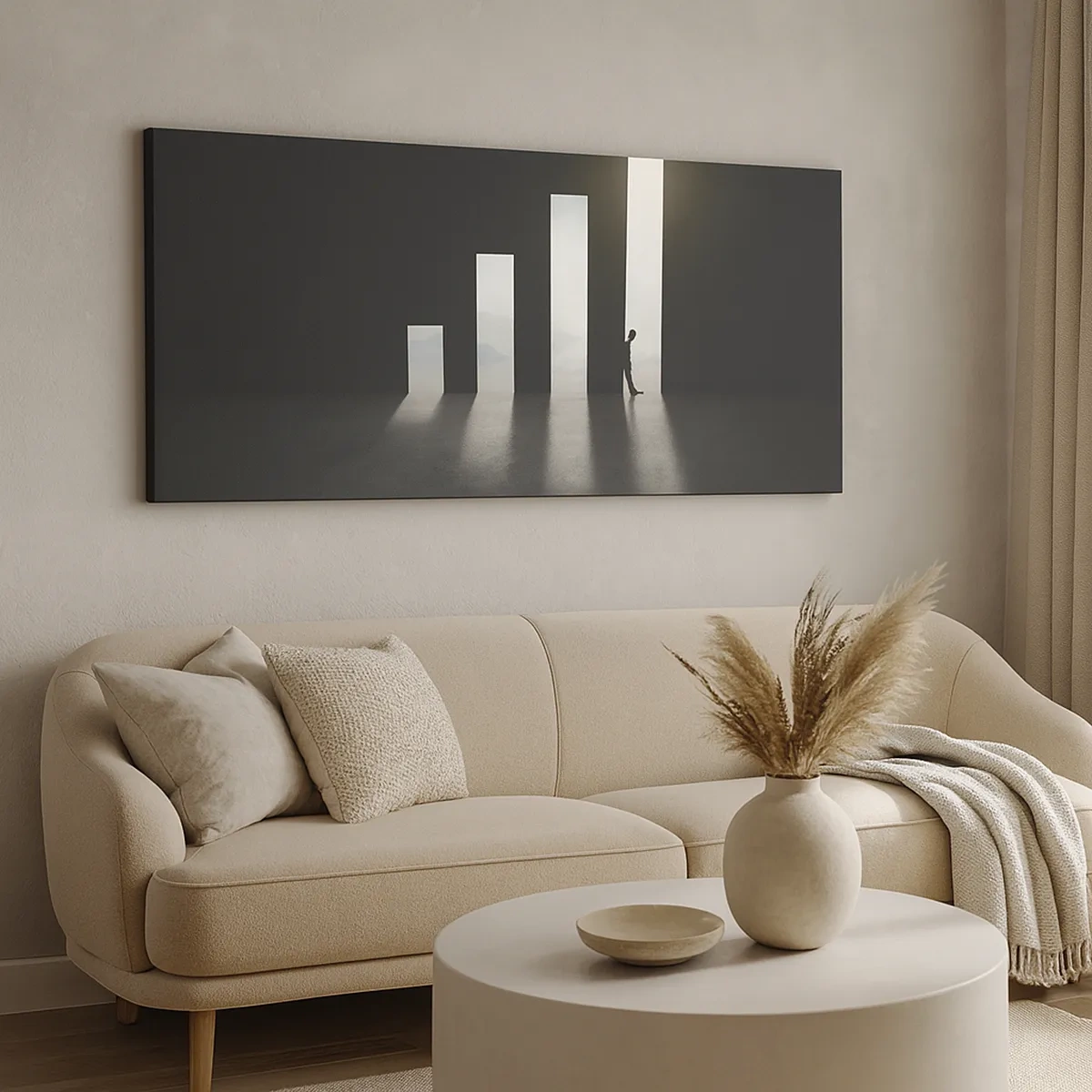 Lærredstryk - Billede på lærred - Succes - et indtryk - 30x30 cm