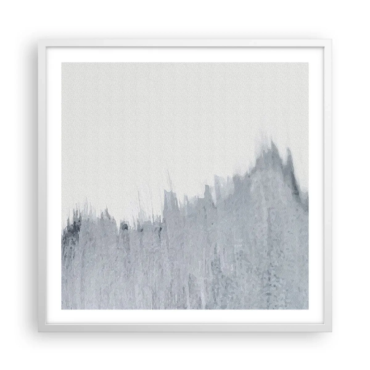 Plakat i hvid ramme - Mystisk plade - 60x60 cm