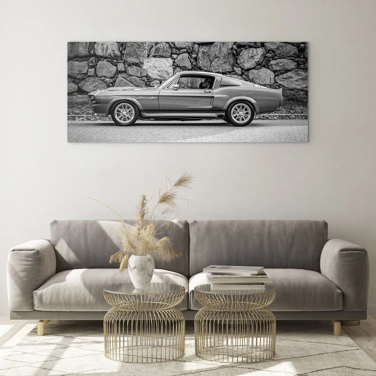 Billede på glas - En legende fra 1960'erne. - 120x50 cm