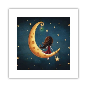 Plakat - Der var engang... - 30x30 cm