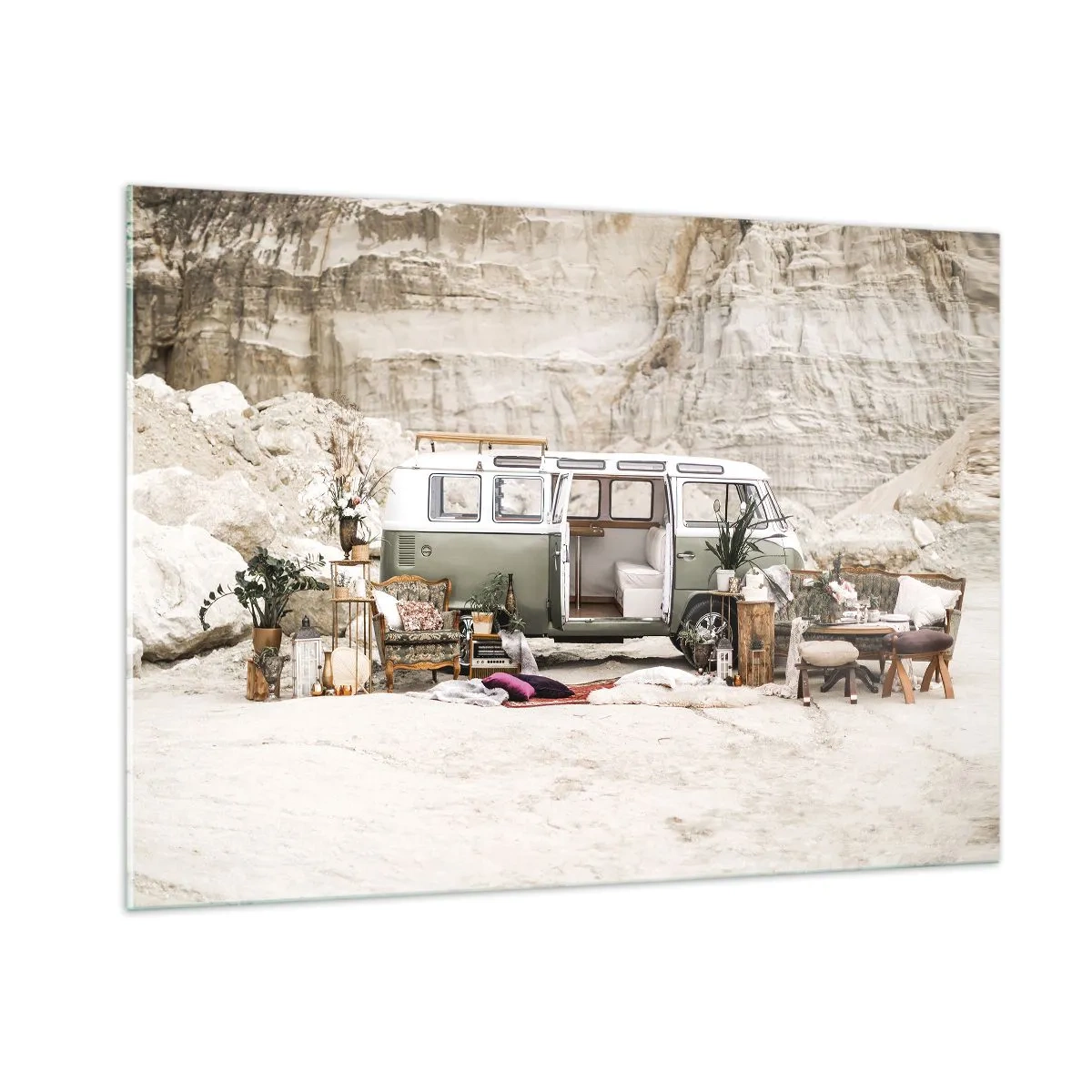 Billede på glas - Tid til at starte rejsen - 100x70 cm