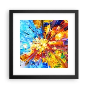 Plakat i sort ramme - In medias res - 30x30 cm