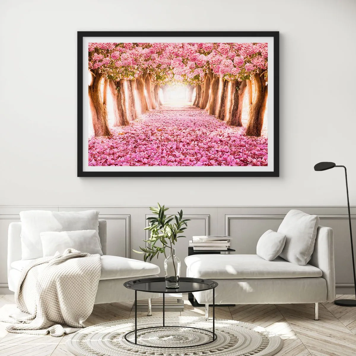 Plakat i sort ramme - Vejen til paradis - 91x61 cm