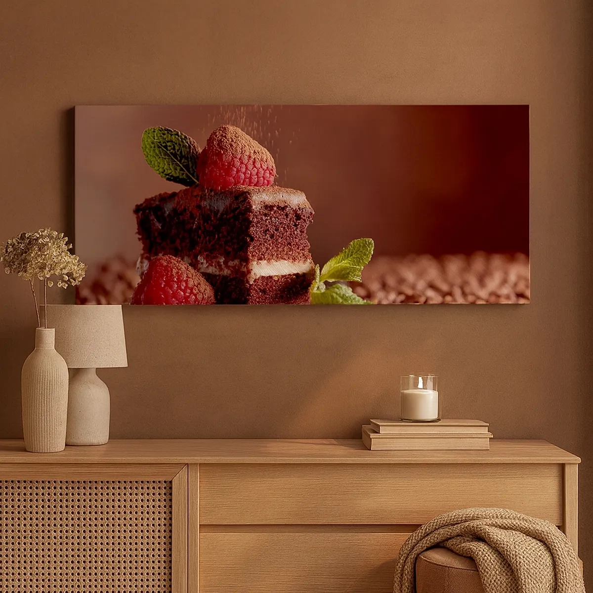 Lærredstryk - Billede på lærred - Livet er sødt - 30x30 cm