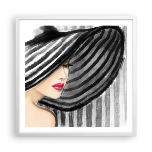 Plakat i hvid ramme - Hvor kan jeg finde dig? - 60x60 cm