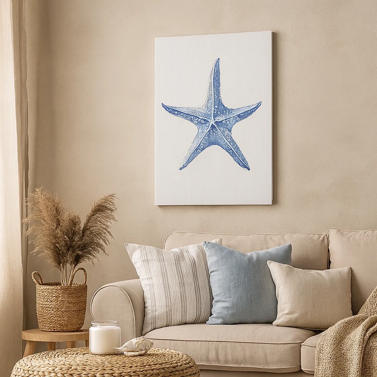 Lærredstryk - Billede på lærred - Havets stjerne - 50x70 cm