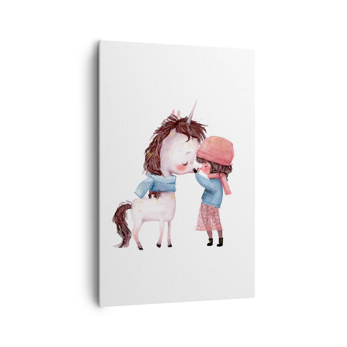 Lærredstryk - Billede på lærred - En vinterhistorie - 80x120 cm