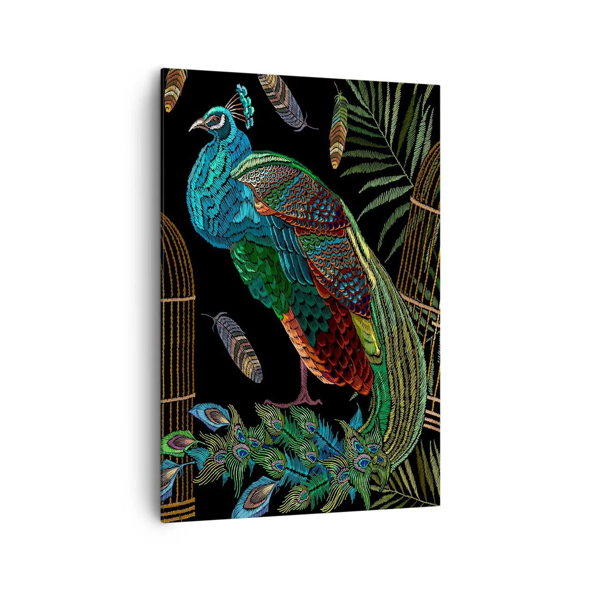 Lærredstryk - Billede på lærred - I kongelige gevandter - 70x100 cm