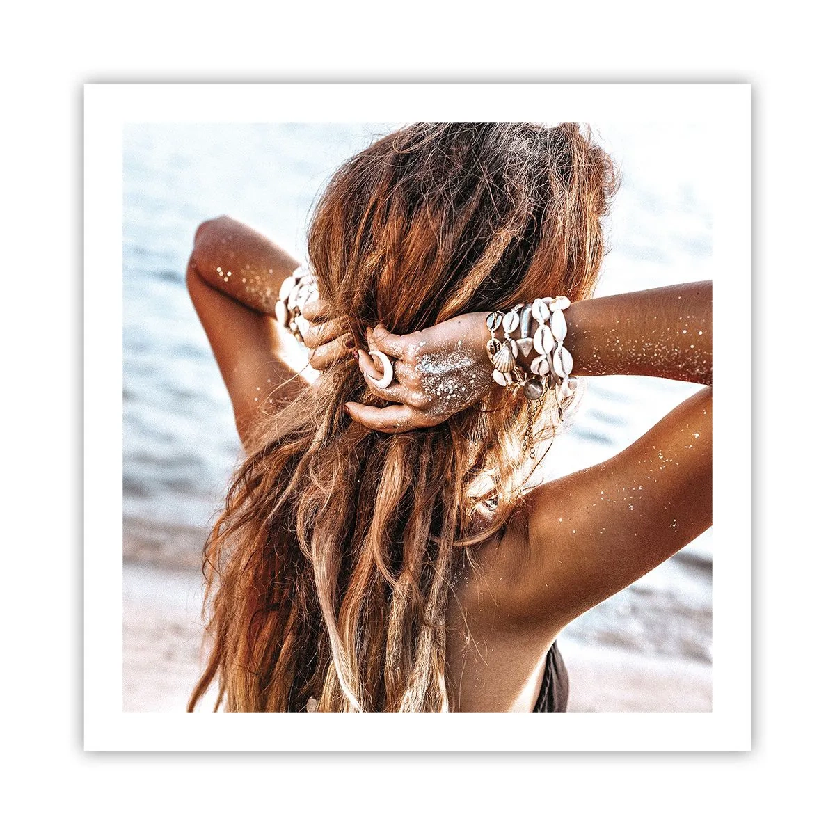 Plakat - Søster af vand og solskin - 60x60 cm