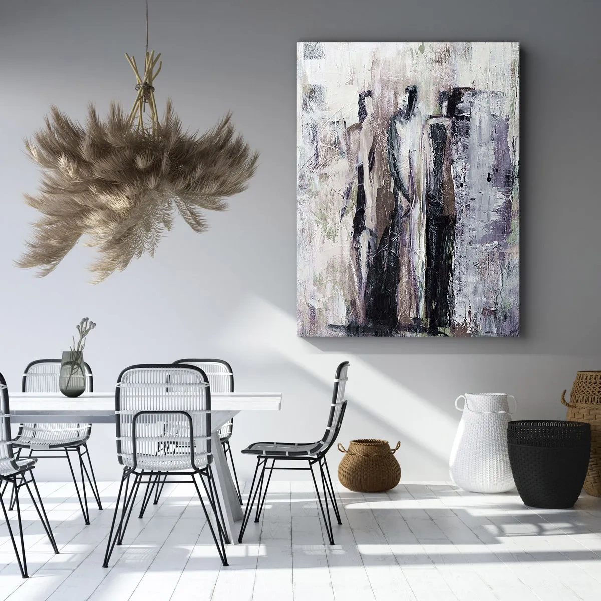 Lærredstryk - Billede på lærred - De mystiske tre - 50x70 cm