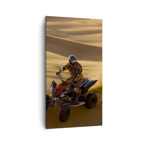 Lærredstryk - Billede på lærred - På bølger af sand - 45x80 cm