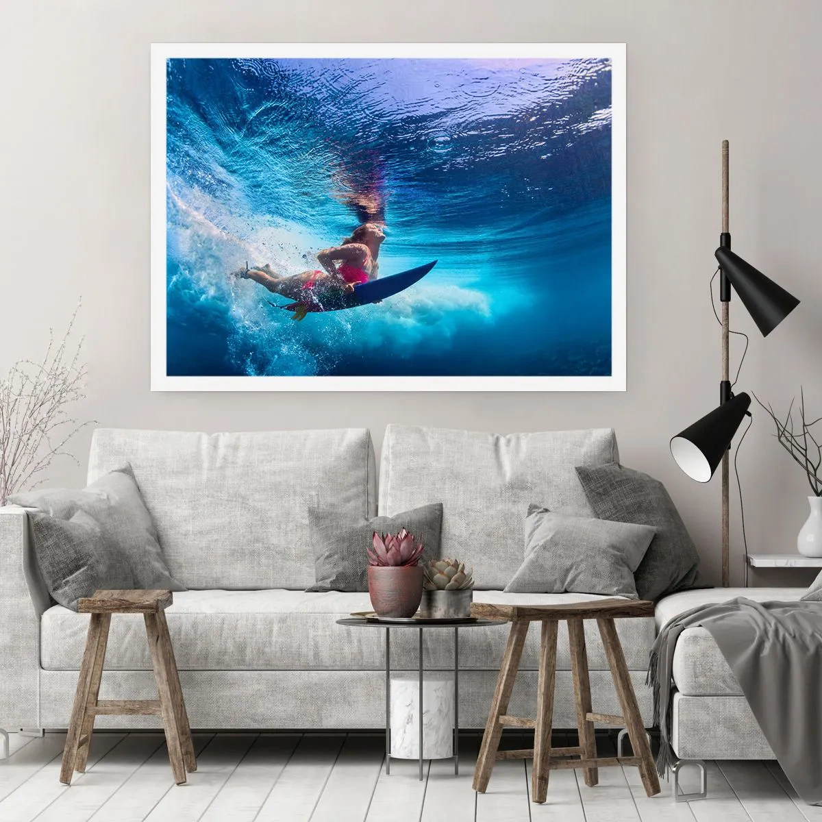 Plakat - Dybden af glæde - 100x70 cm