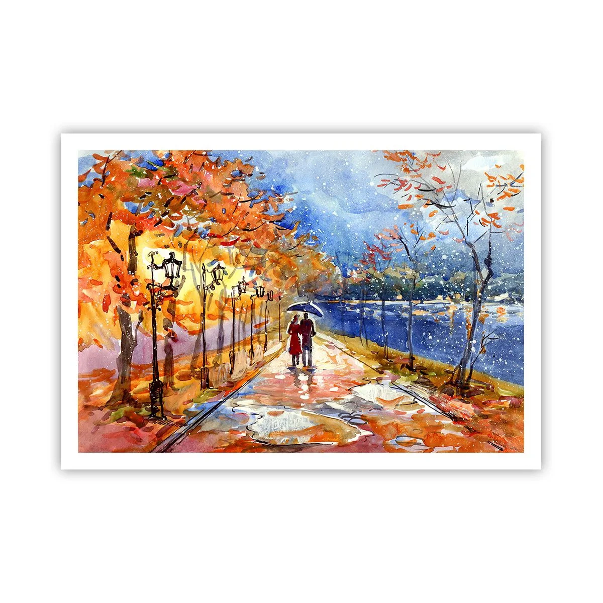 Plakat - Sammen indtil tidsfristen - 100x70 cm