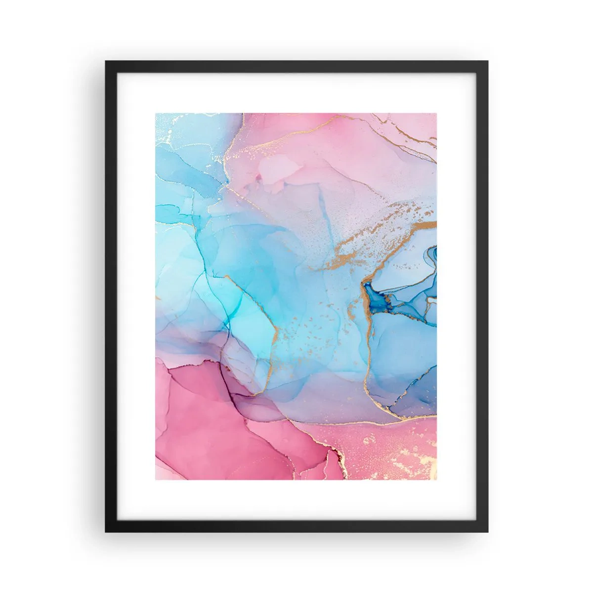 Plakat i sort ramme - Møde og gennemtrængning - 40x50 cm