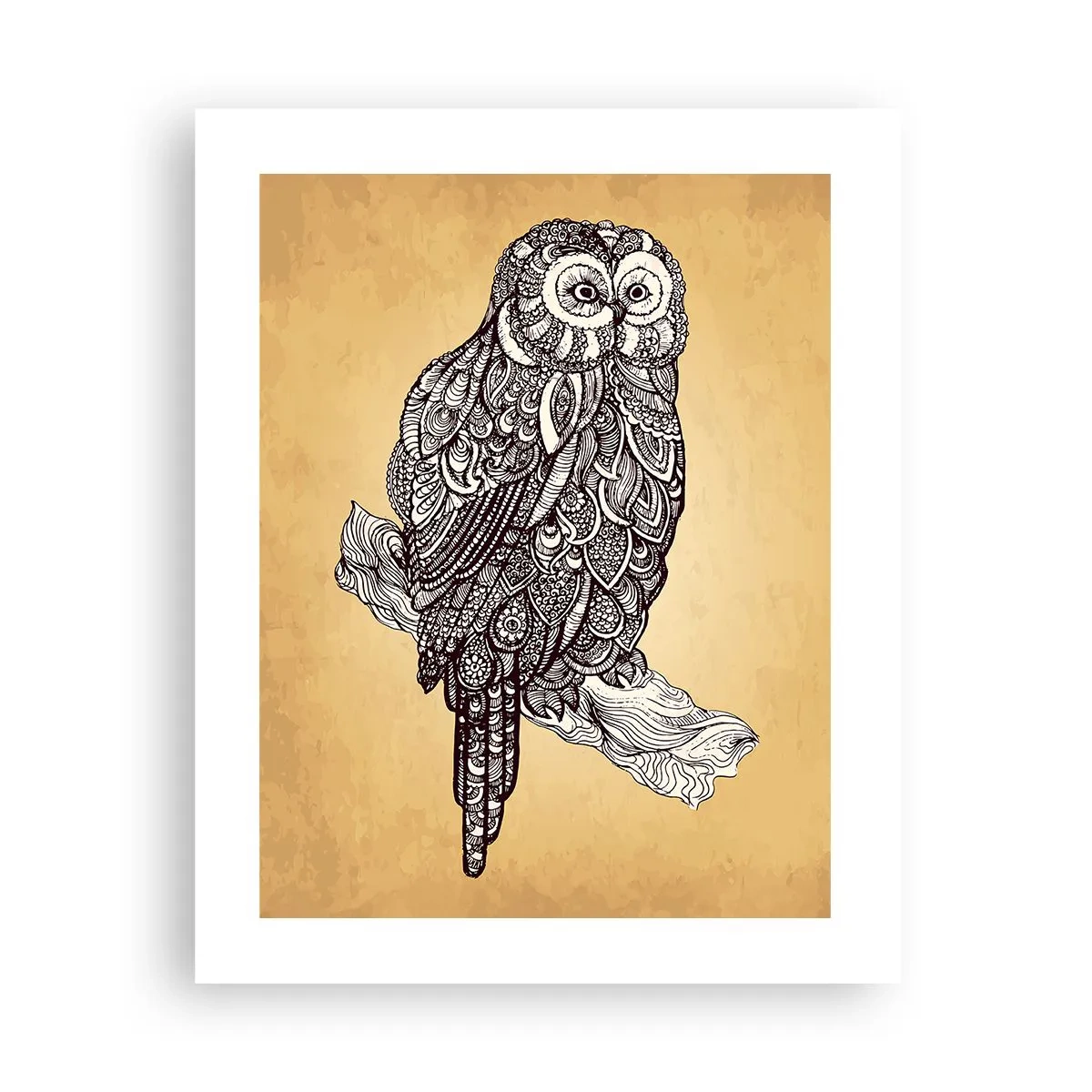 Plakat - Indviklede ornamenter af visdom - 40x50 cm