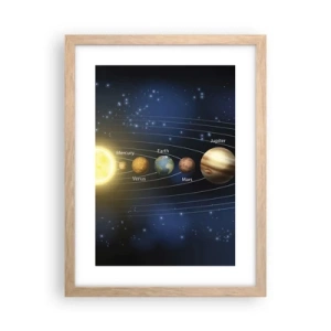 Plakat i ramme af lyst egetræ - En ud af ti - 30x40 cm