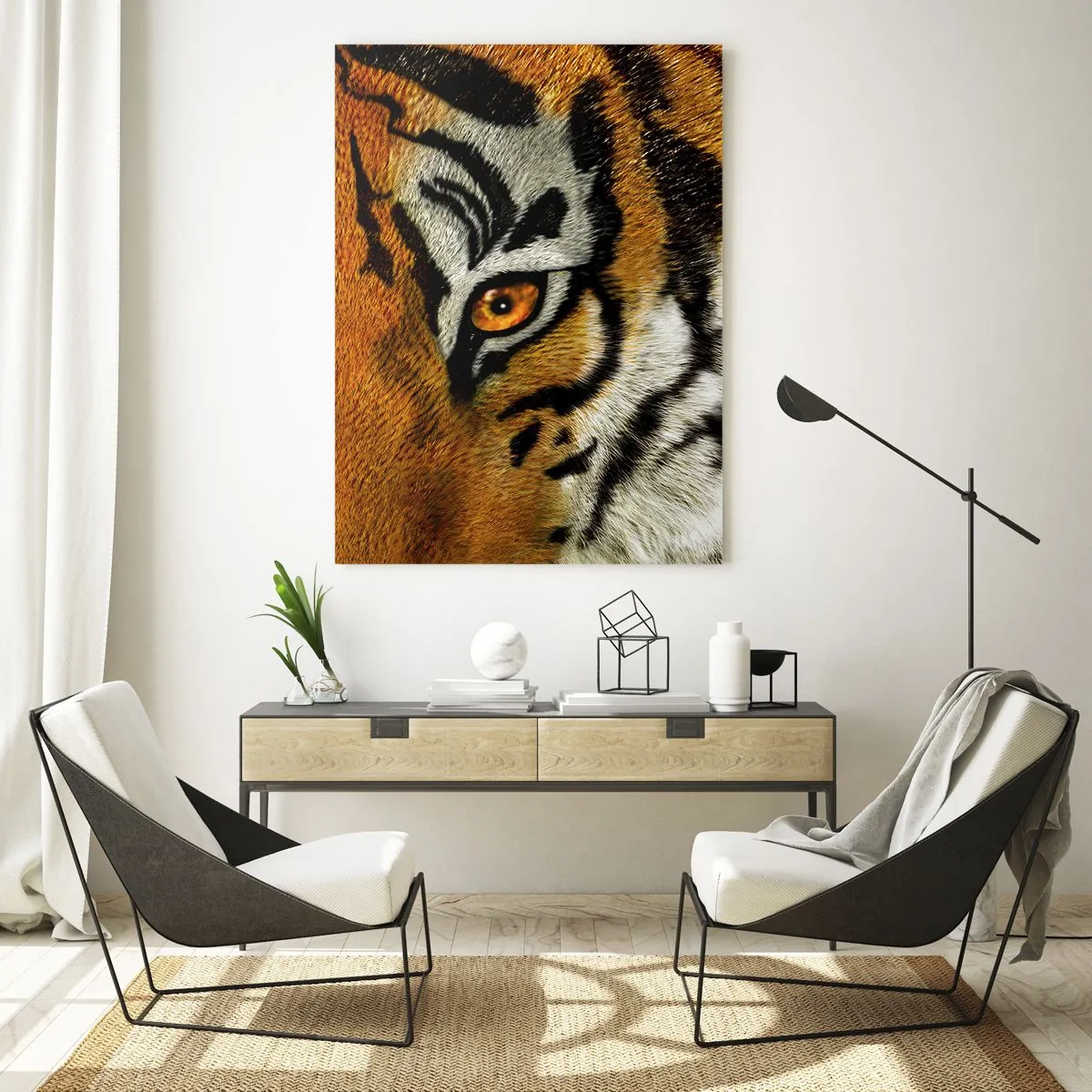 Billede på glas - Truende og smuk - 70x100 cm