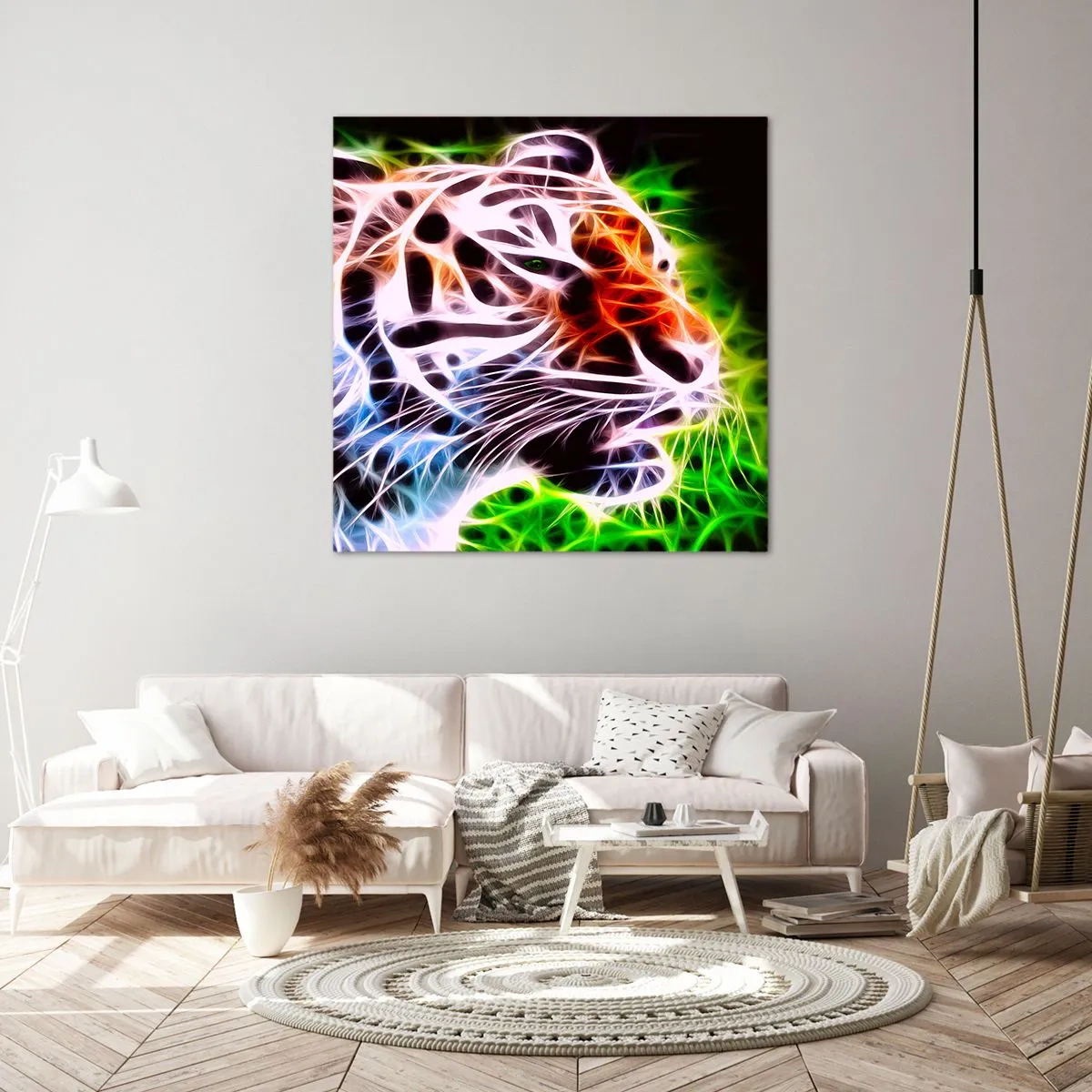 Lærredstryk - Billede på lærred - Farlig aura - 60x60 cm