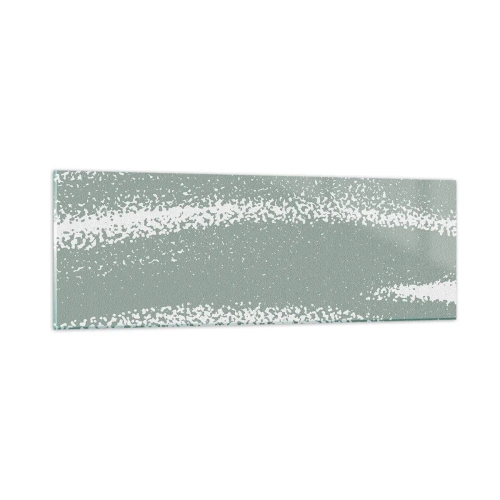 Billede på glas - Abstraktion i vinterstemning - 90x30 cm