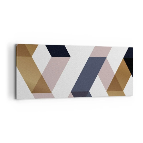 Lærredstryk - Billede på lærred - Planer og vinkler - 100x40 cm