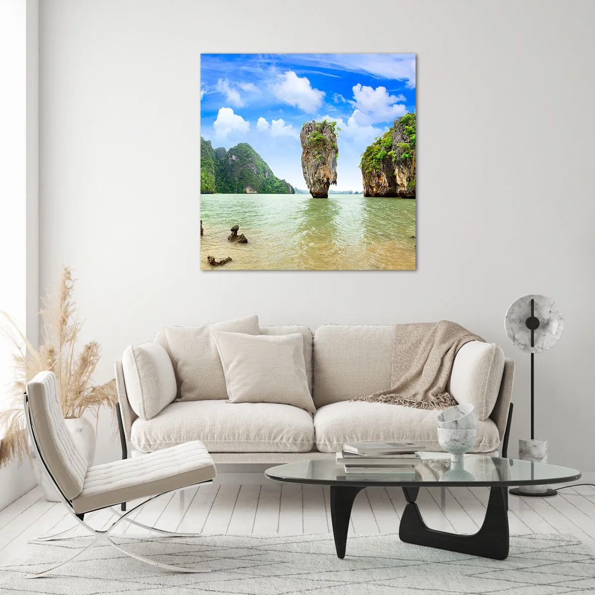 Billede på glas - Klippeagtige naturvidundere - 60x60 cm