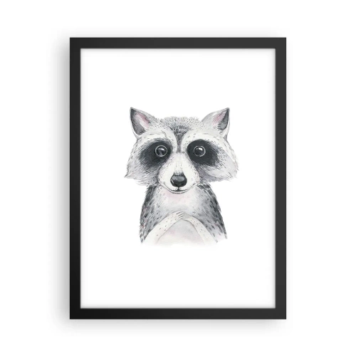 Plakat i sort ramme - Et øjeblik til at trække på skuldrene - 30x40 cm