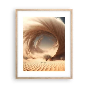 Plakat i ramme af lyst egetræ - Åben portal - 40x50 cm