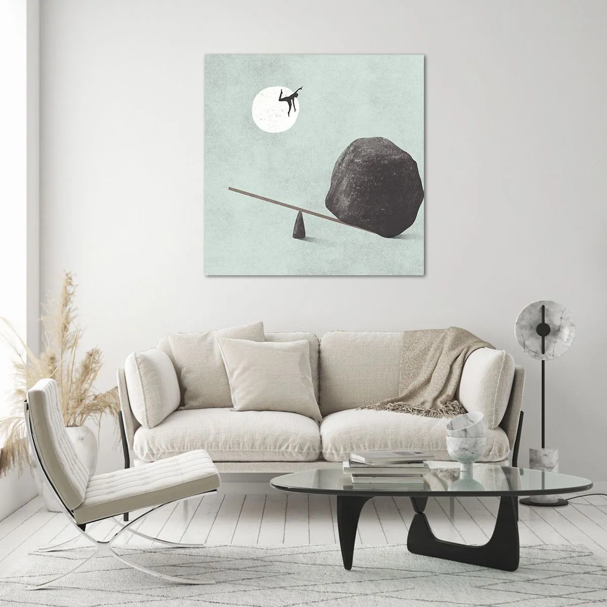 Billede på glas - En drøm går i opfyldelse - 70x70 cm