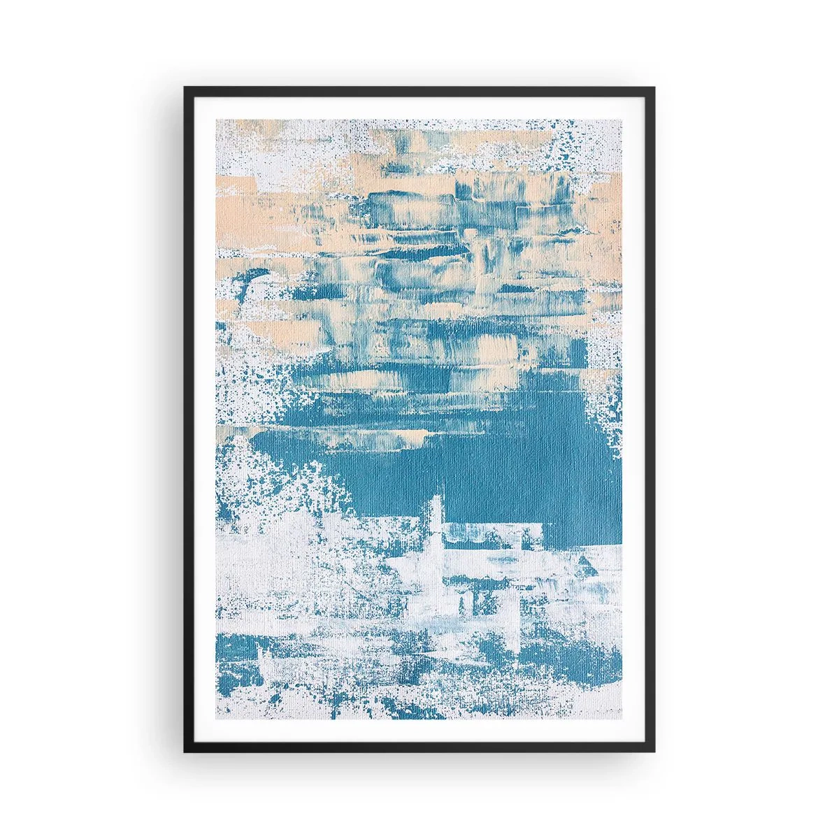 Plakat i sort ramme - Gennem istappen - 70x100 cm