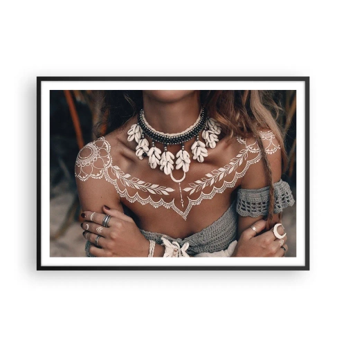 Plakat i sort ramme - Talismaner, ritualer om kvindelighed - 100x70 cm