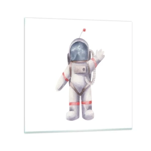 Billede på glas - Det er alt for nu! - 30x30 cm