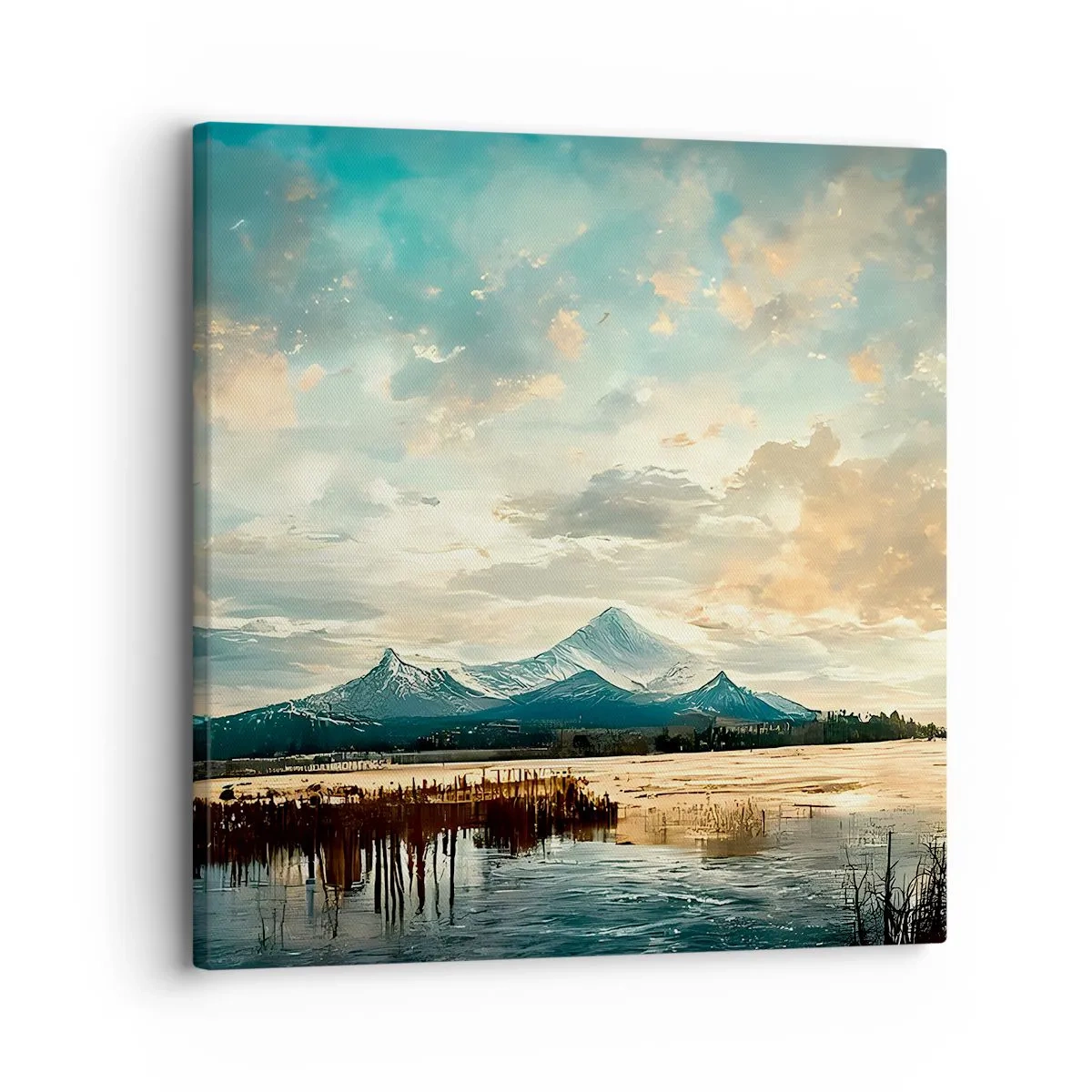 Lærredstryk - Billede på lærred - Under himlens beskyttelse - 30x30 cm
