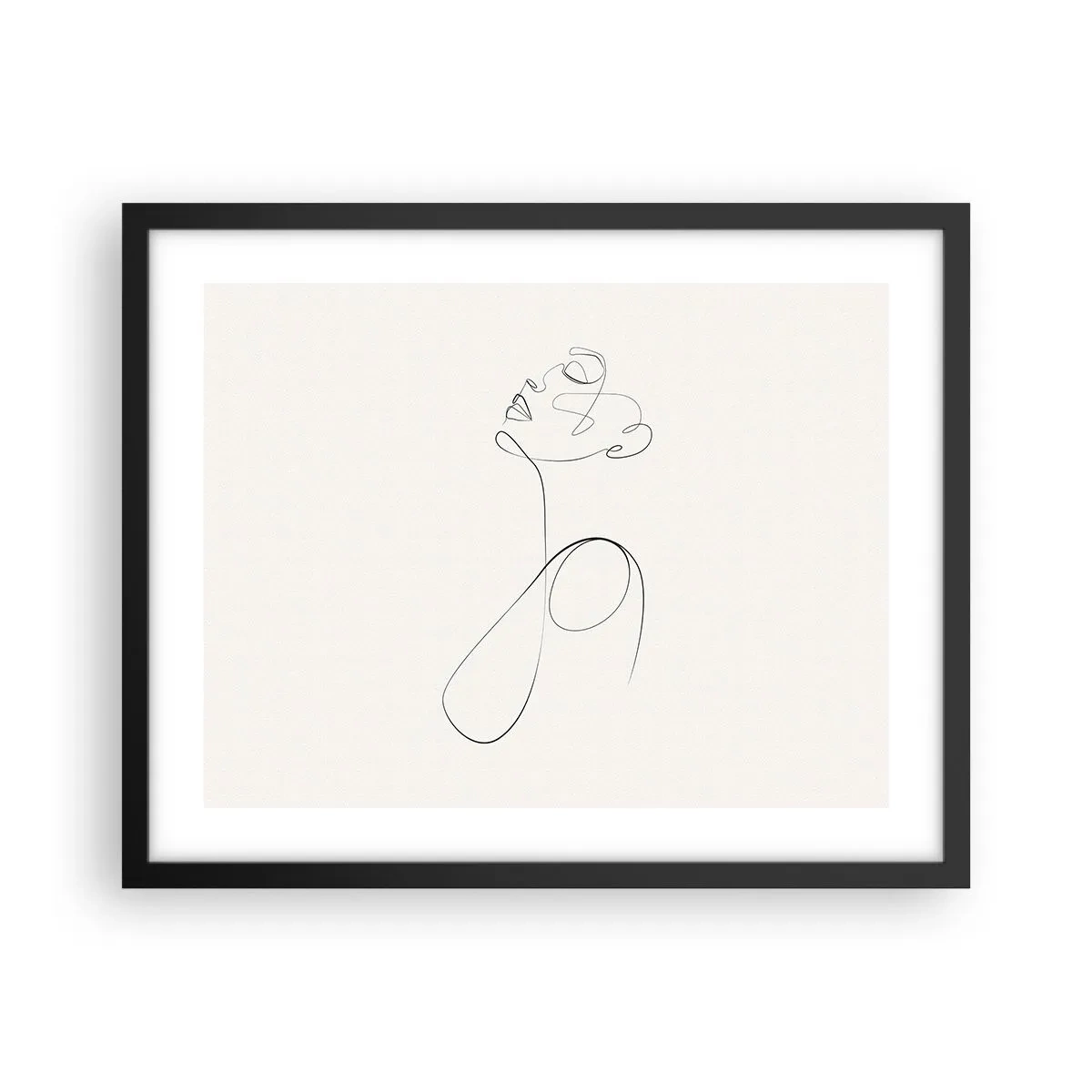 Plakat i sort ramme - Sløjfet i drømme - 50x40 cm