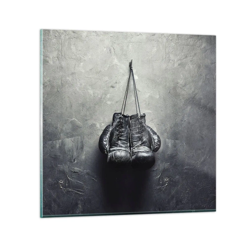 Billede på glas - En tid med kamp og en tid med fred - 30x30 cm