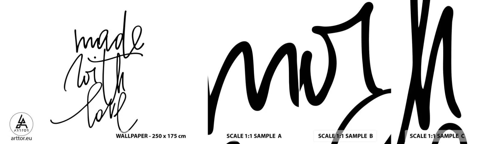 Fototapet Prøve Standard Eco - Det bedste mærke - Typografi, Bekræftelse, Maxim - 100x30 cm