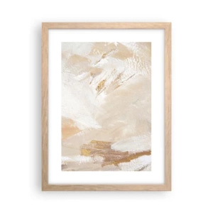 Plakat i ramme af lyst egetræ - Pastelkomposition - 30x40 cm