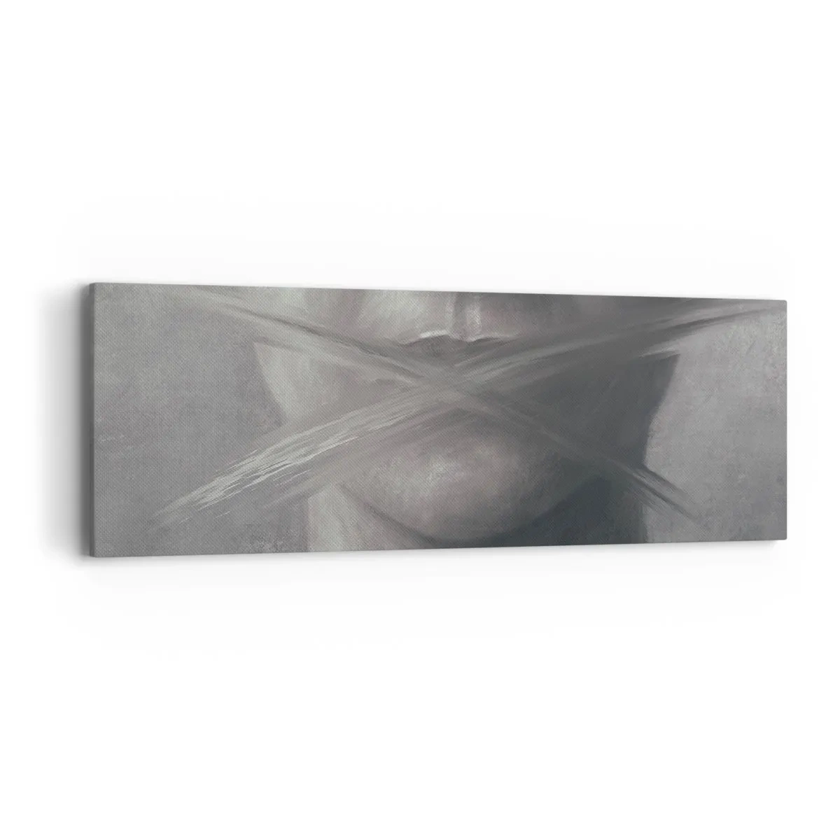 Lærredstryk - Billede på lærred - Ikke et ord - 90x30 cm