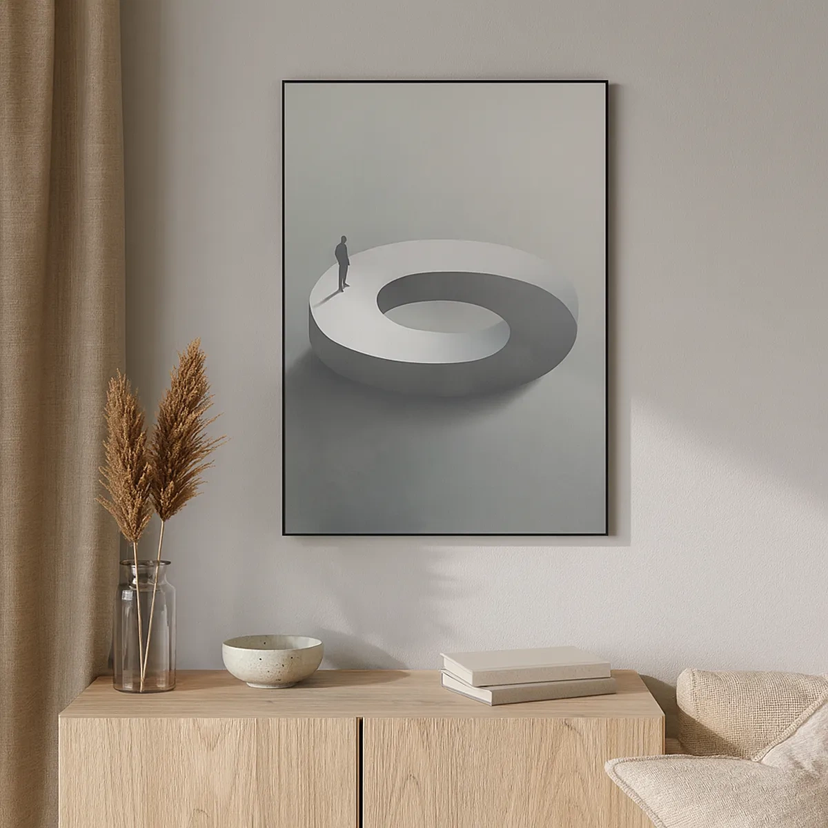 Lærredstryk - Billede på lærred - Og vær klog - 50x70 cm