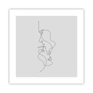 Plakat - Gløderne af glubende begær - 40x40 cm