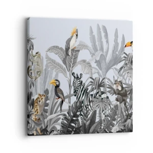 Lærredstryk - Billede på lærred - En afrikansk fabel - 40x40 cm