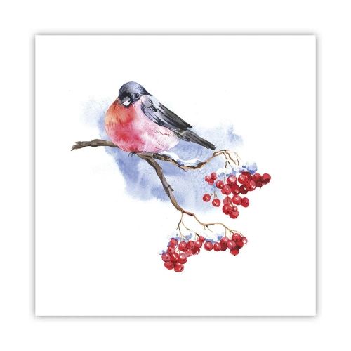 Plakat - Vinter i farver - 40x40 cm