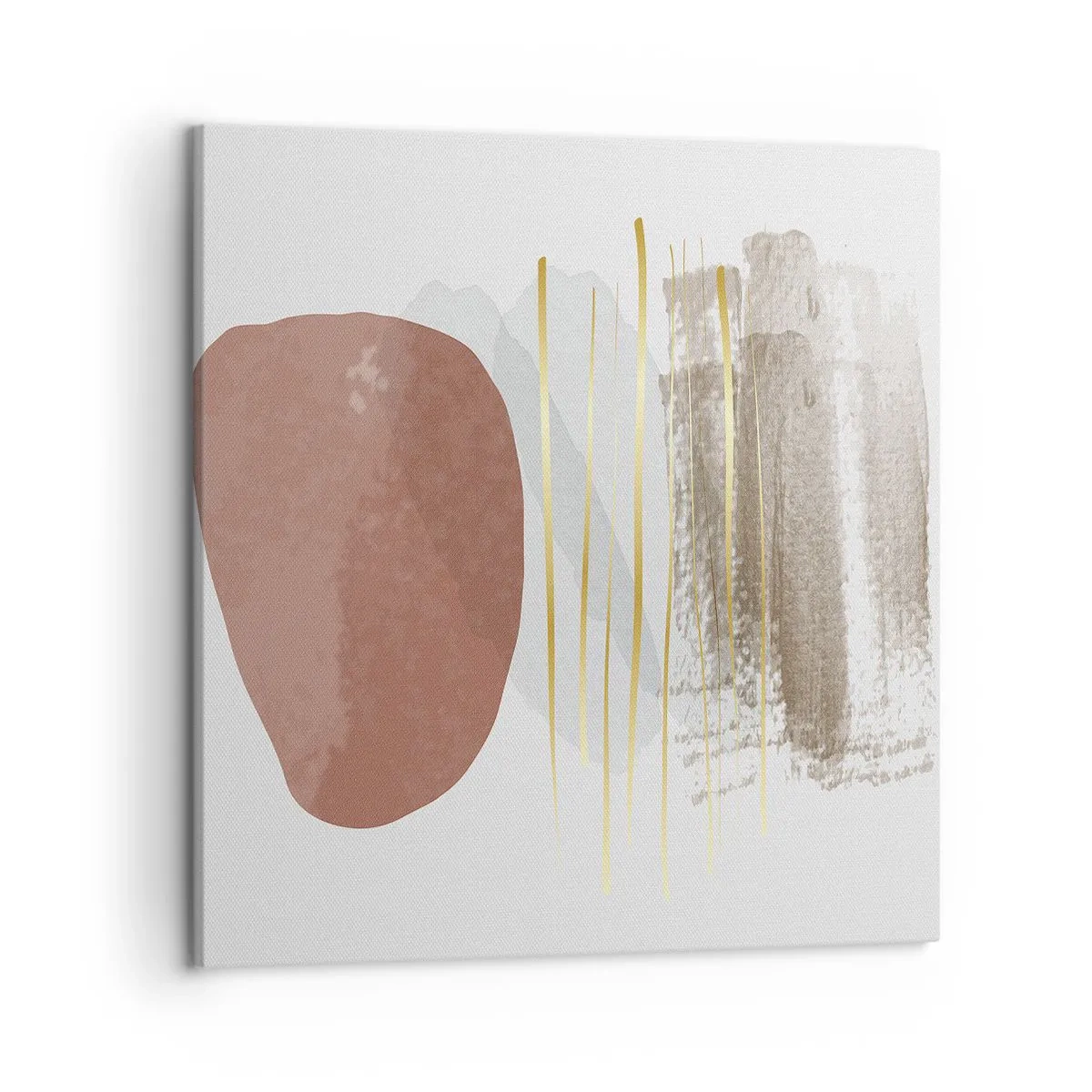 Lærredstryk - Billede på lærred - Abstrakt kolonnade - 50x50 cm