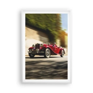 Plakat i hvid ramme - Smukkere end Nike fra Samothrake - 61x91 cm