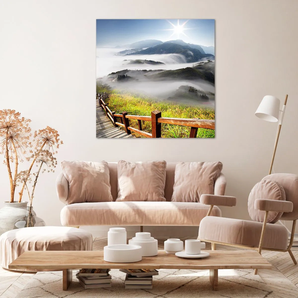 Lærredstryk - Billede på lærred - Vævet mod blænding og tåge - 50x50 cm