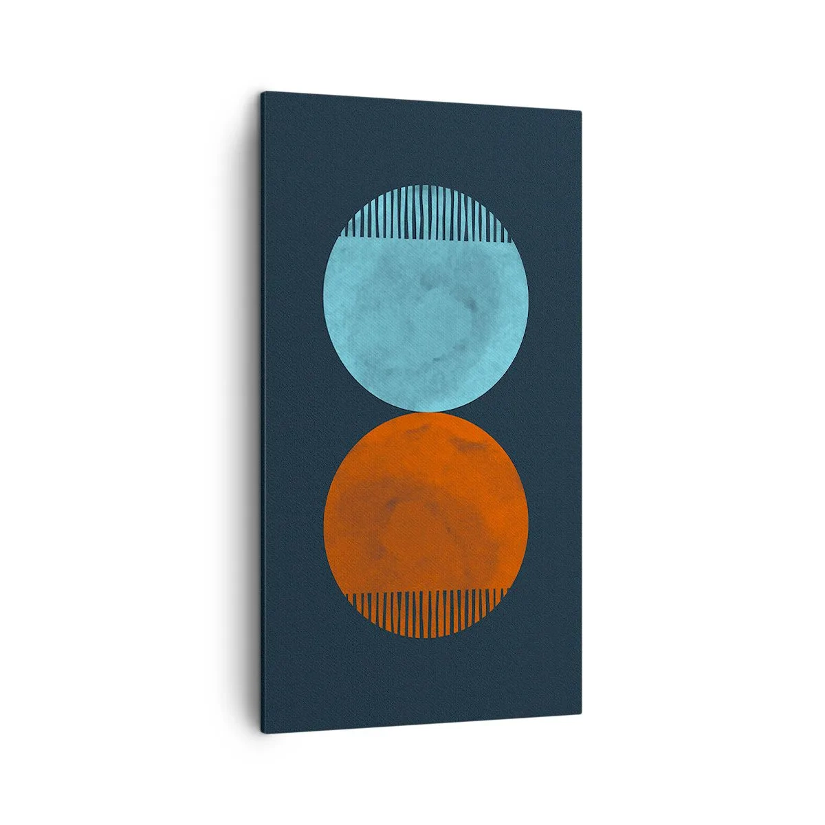 Lærredstryk - Billede på lærred - Kun geometri? - 45x80 cm