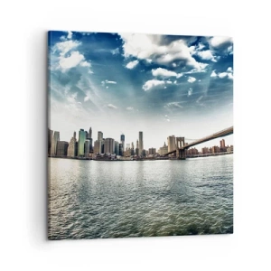 Lærredstryk - Billede på lærred - Glas ø - 60x60 cm