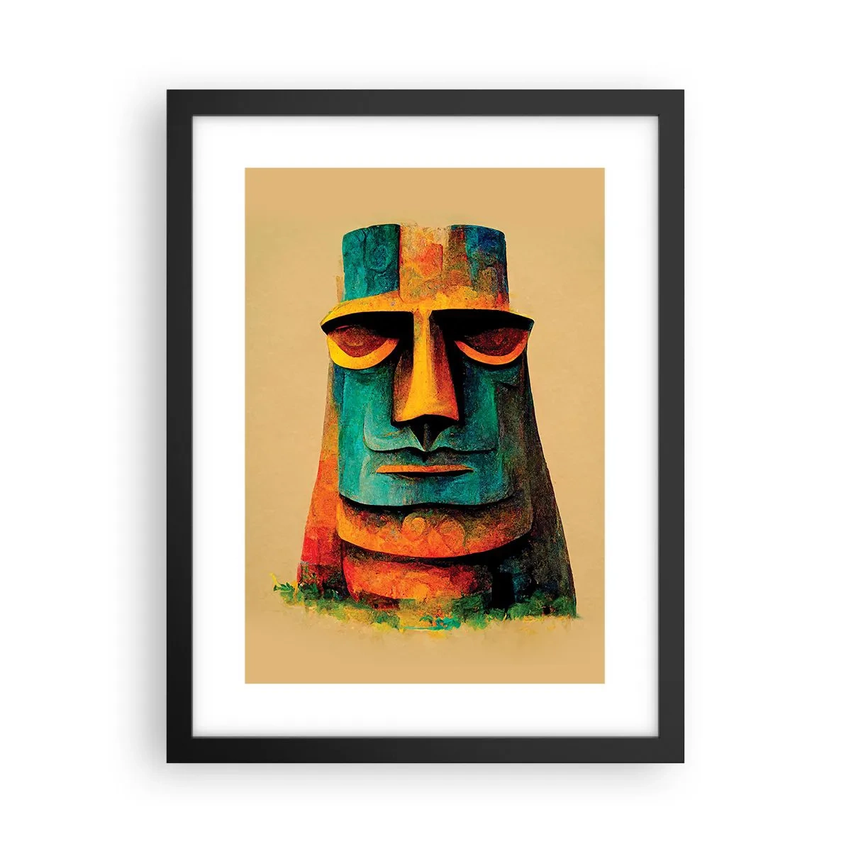 Plakat i sort ramme - Statuarisk, men alligevel sympatisk - 30x40 cm